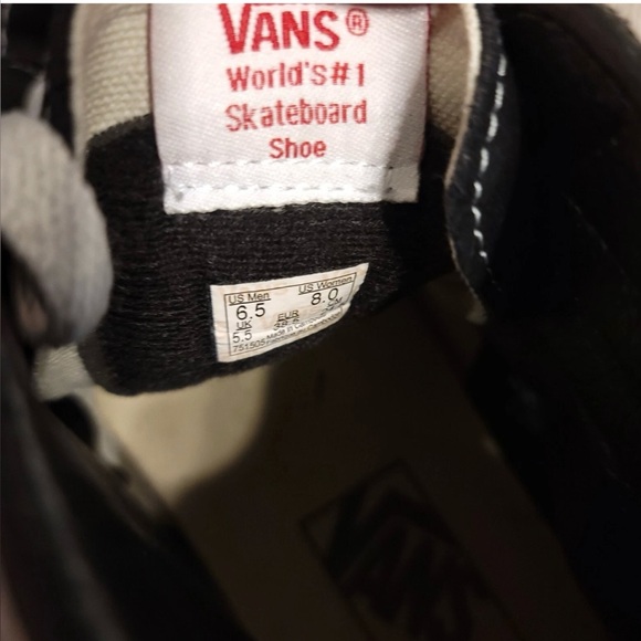 Vans Black and White High-Top Sneakers - Picture 5 of 5